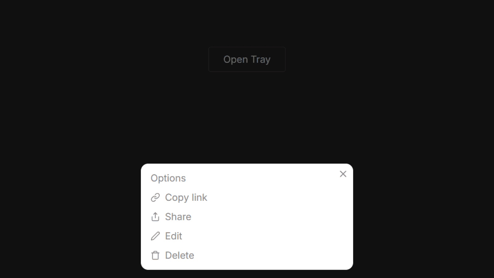 Bottom Tray